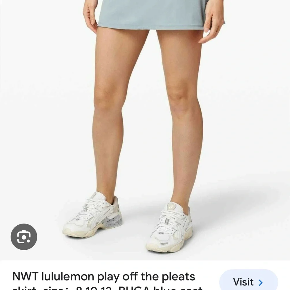 lululemon athletica Light Blue Tennis Skirt